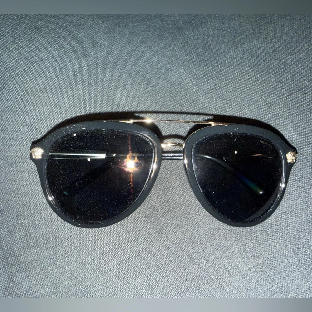 Black Sunglasses with Gold Accent